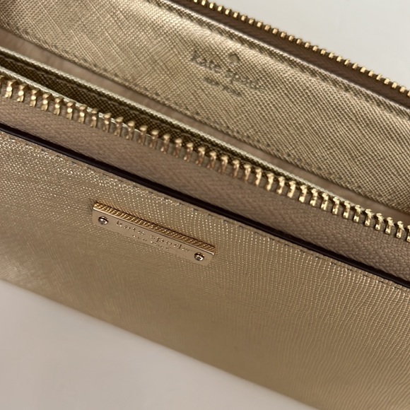 Kate Spade gold wristlet - Picture 3 of 5